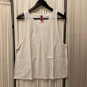 EUC * La Senza * White Wrap back Tank top * Size Small